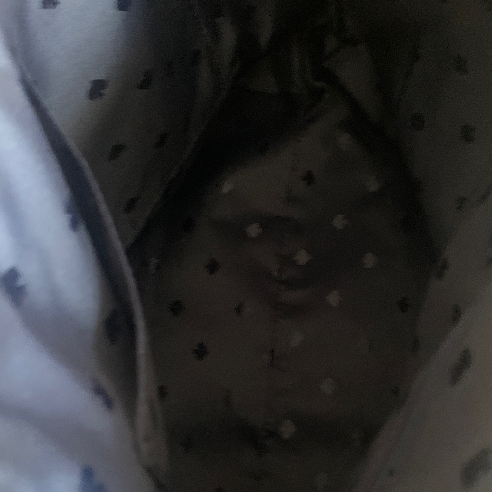 kate spade navy tote with leather straps - Picture 6 of 9